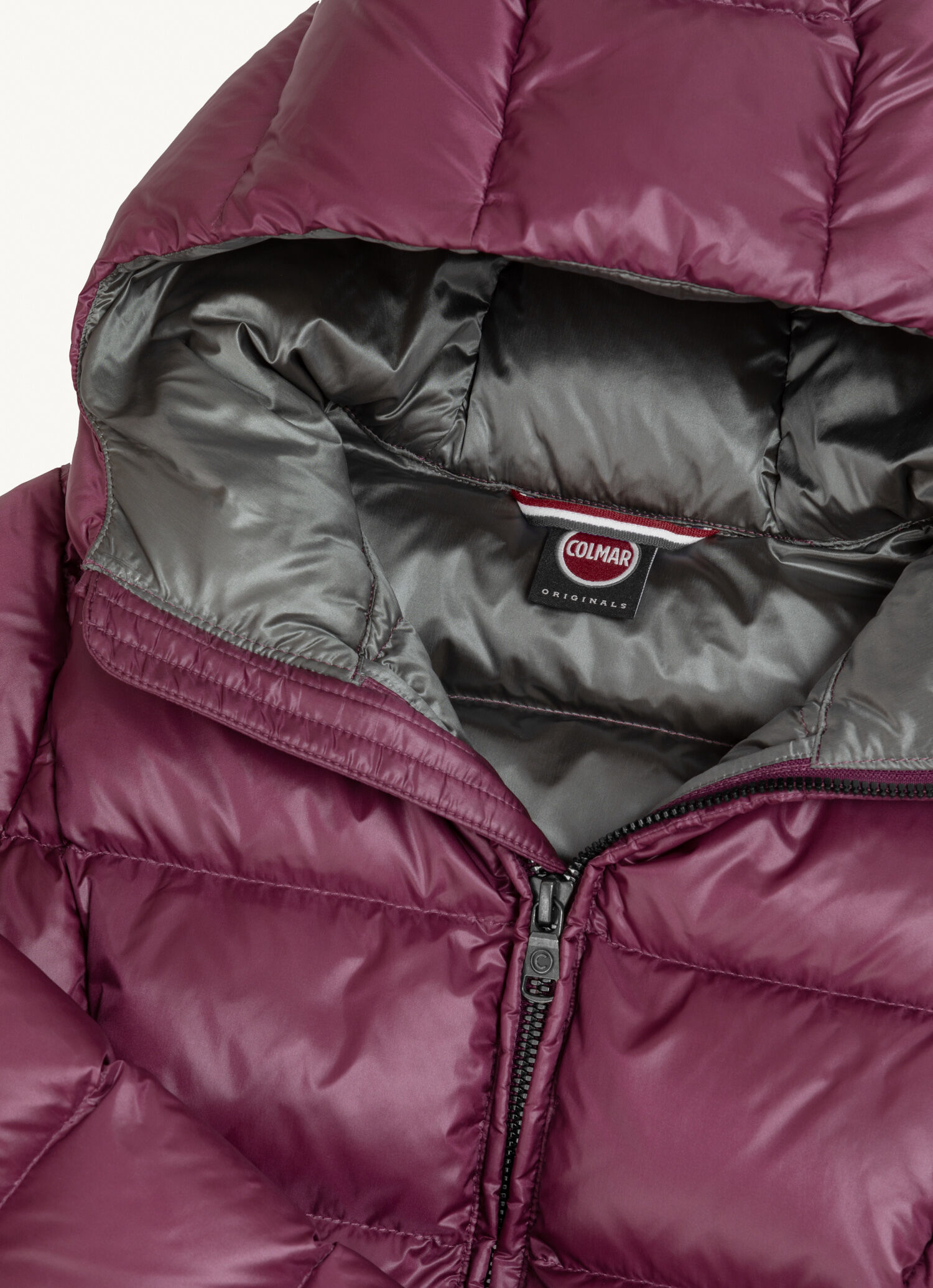 Down jacket with fixed hood - Colmar